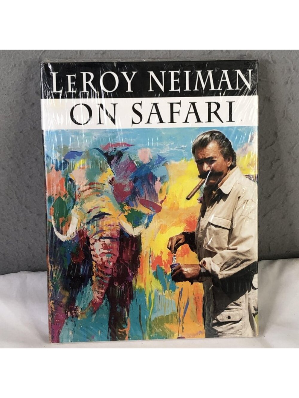 LeRoy Neiman On Safari Hardcover Abrams Art Book Wildlife Illustrated Color